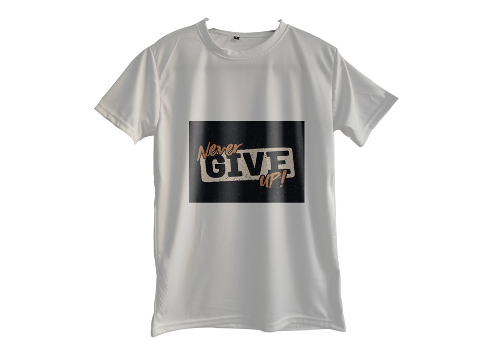 White Slim fit T-shirt Trendy and Stylish Best Motivational Quote Printed For Men