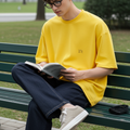 Men’s Yellow Oversized T-Shirt – Premium Cotton Summer Streetwear Tee