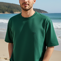Green Minimal Trendy Look Classic Oversize T-shirt for Men - Trisholic